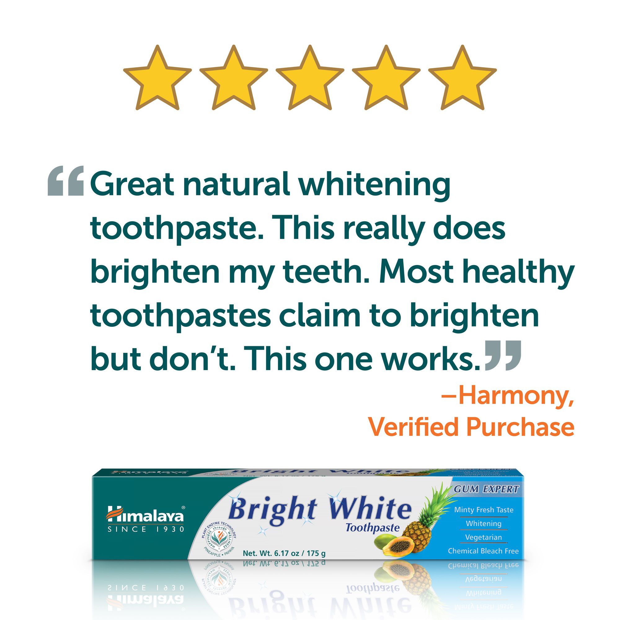 Bright White Toothpaste - Himalaya Wellness